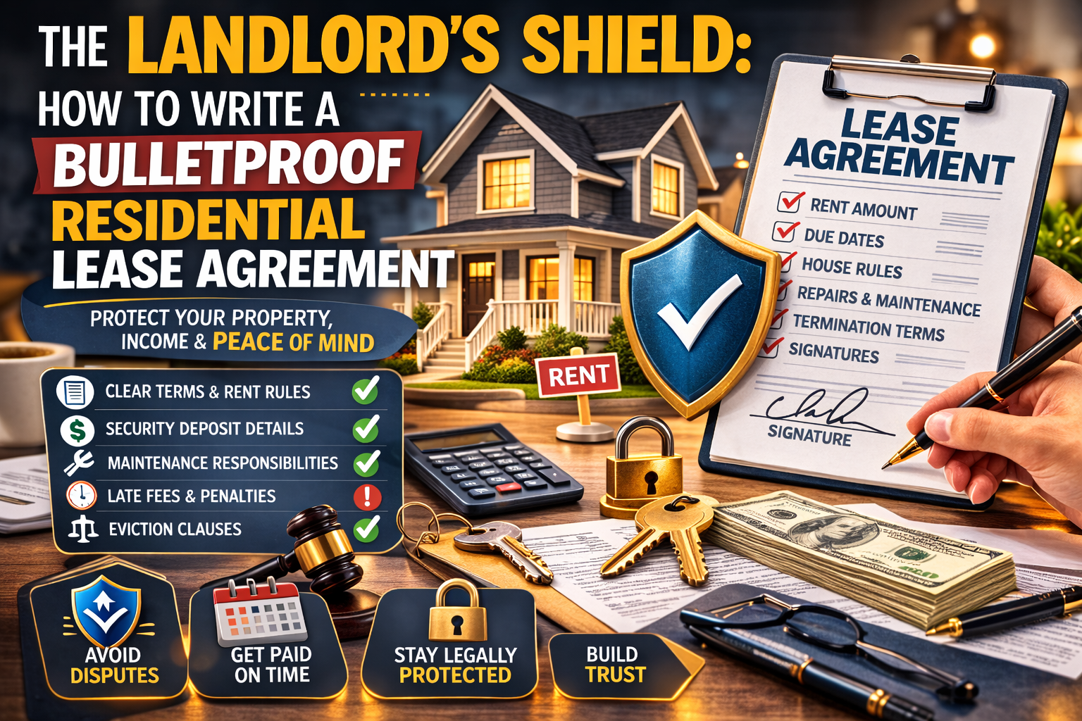 The Landlord’s Shield: How to Write a Bulletproof Residential Lease Agreement