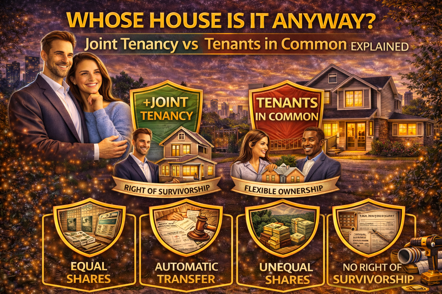 Whose House Is It Anyway? Joint Tenancy vs Tenants in Common Explained