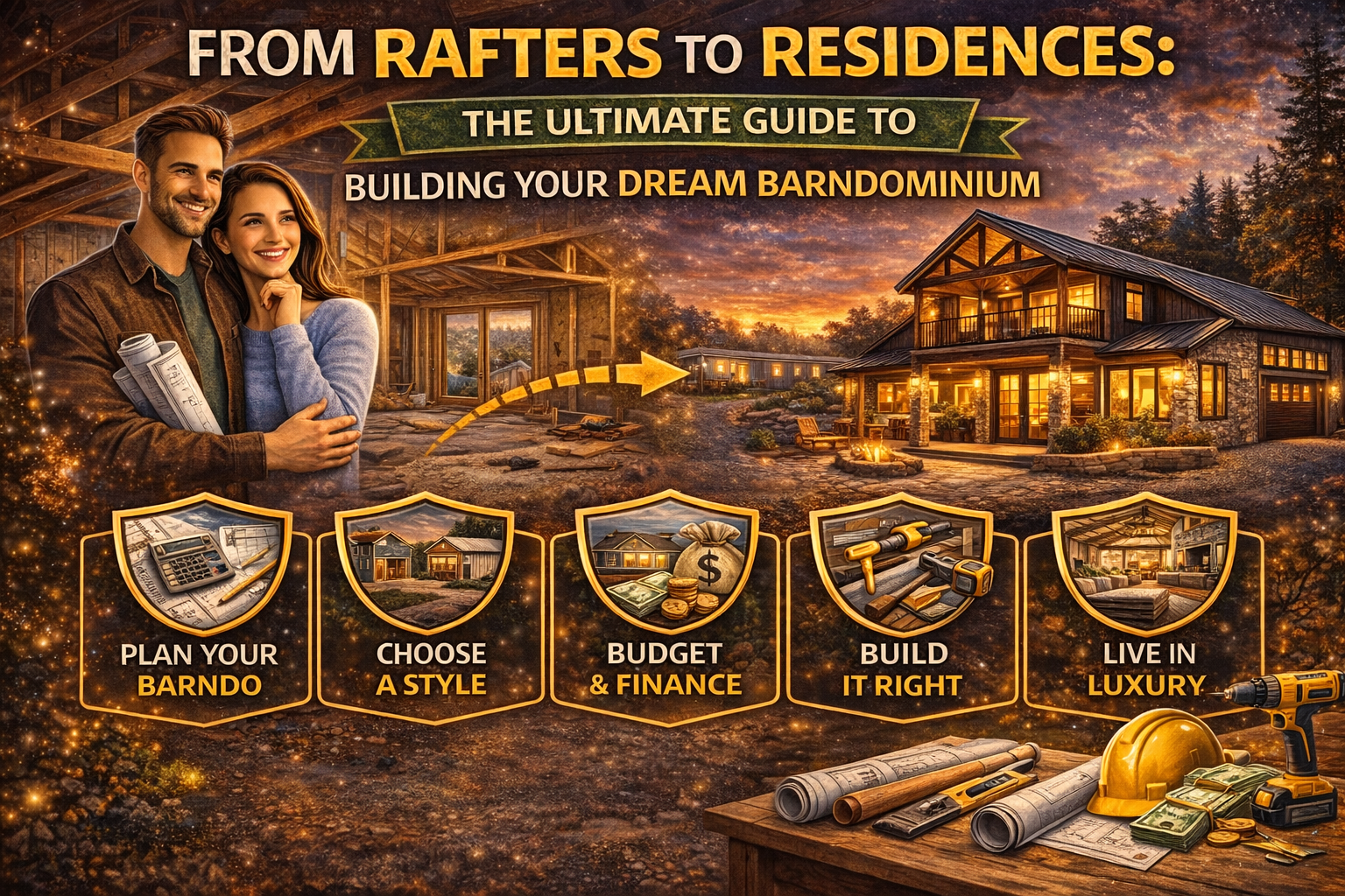 From Rafters to Residences: The Ultimate Guide to Building Your Dream Barndominium